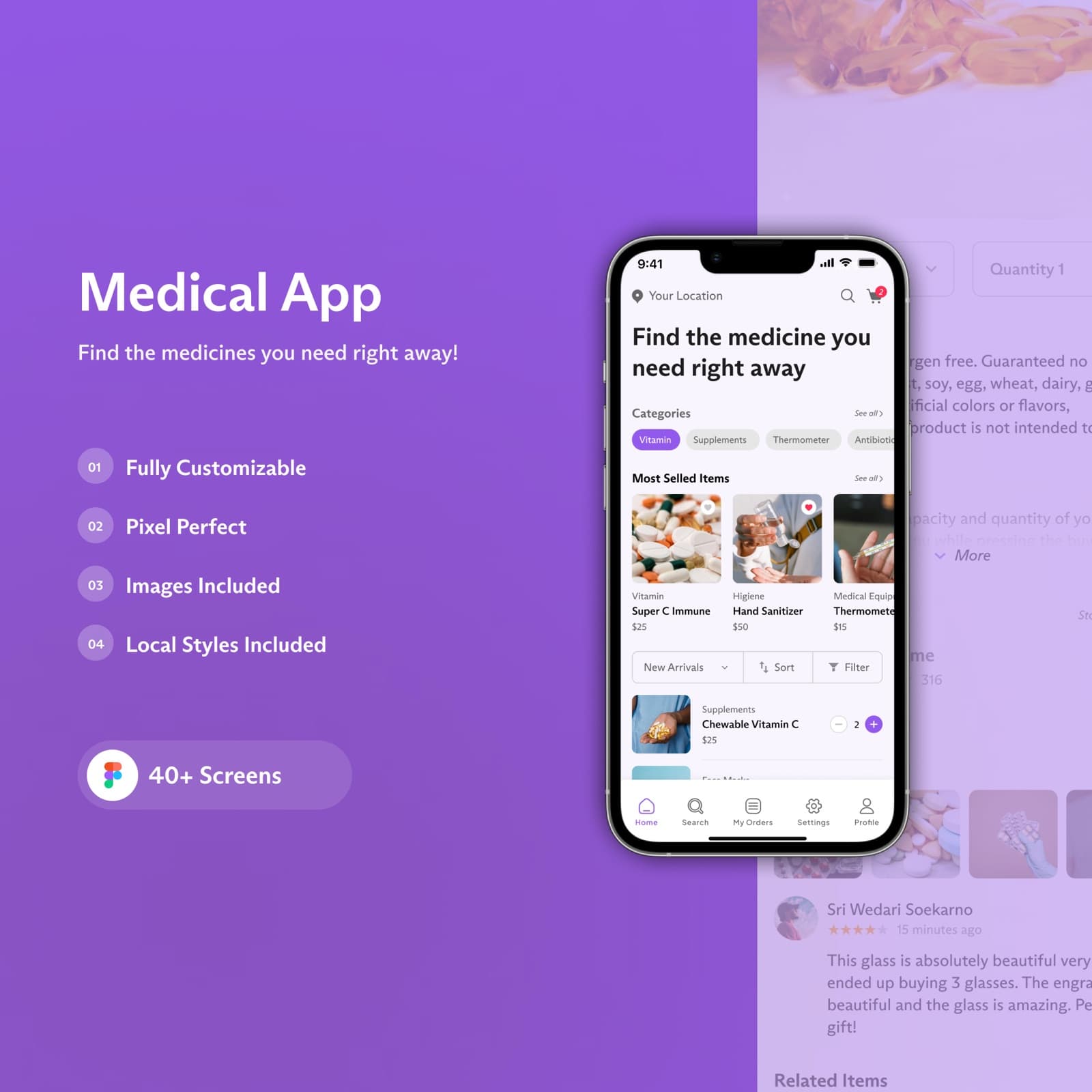 MedVantage — On-Demand Telehealth & Medical Supplies Delivery secondary screenshot view 2
